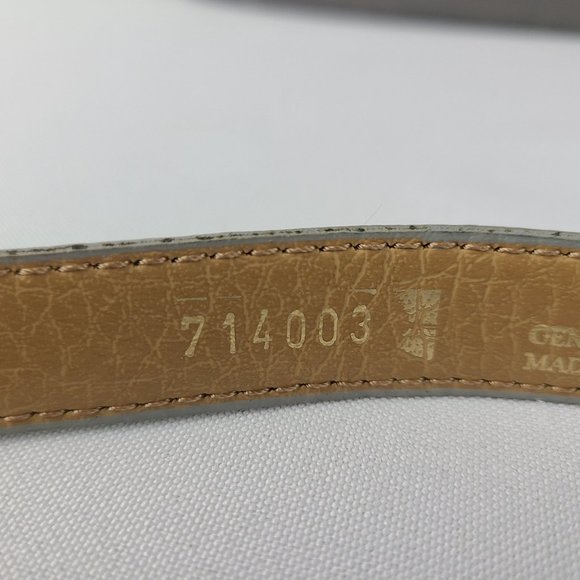 Kudos Leather Silver Metallic Belt Size 26 - Picture 9 of 9